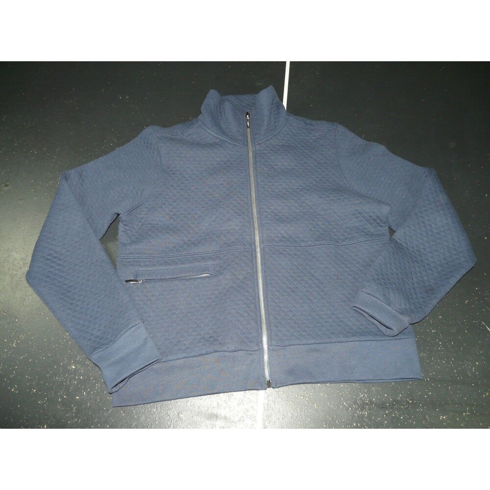 Straight Down Clothing Co 100% Combed Cotton Full Zip Qulited Sweatshirt Men's S